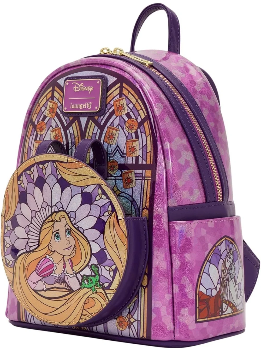 Loungefly Disney Stained glass Rapunzel Mini Backpack Tangled Amazon Exclusive